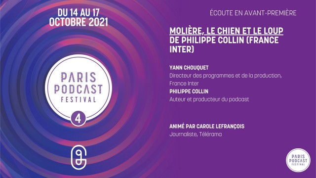 [Avant-première] Molière, le chien et le loup (France Inter)